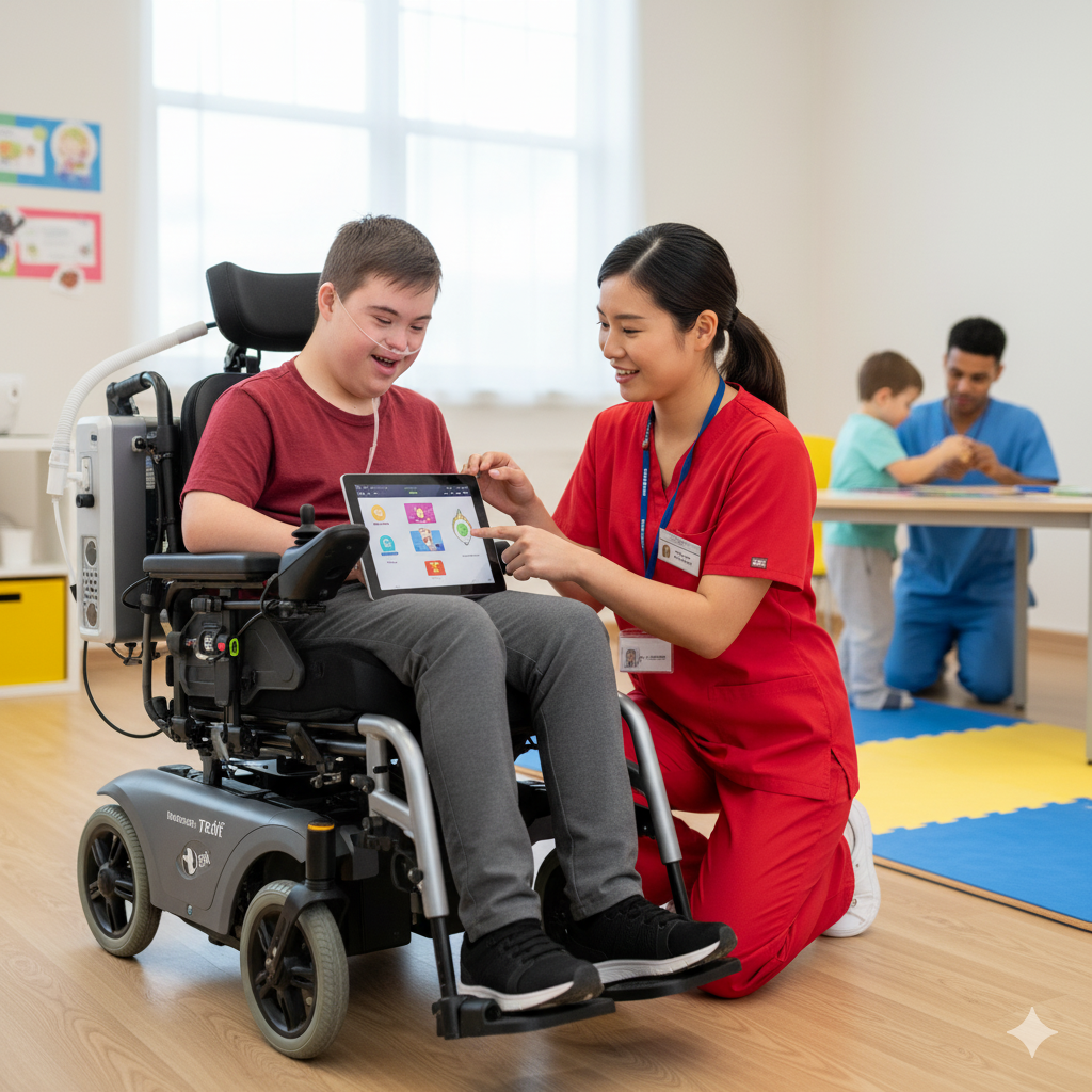 Ventilation care and mobility support